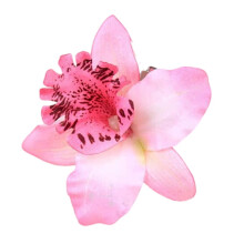 Flower Hair Clip Soft Breathable Cloth Orchid Shape 1 Piece