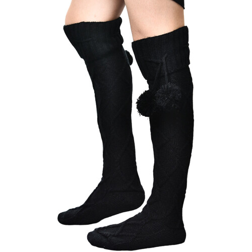 Knitted Wool Socks Over-Knee Long Tube Breathable