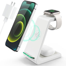 3-in-1 Wireless Charging Station for iPhone 16-12, Apple Watch 10-SE, AirPods 4-2 & Pro – Compatible with All