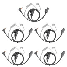 5X Fone de Ouvido Mic com PTT para Rádio SL1M SL1K SL1600 SL300 SL7500 SL400 SL4000 Walkie Talkie Air Tubo Acústico
