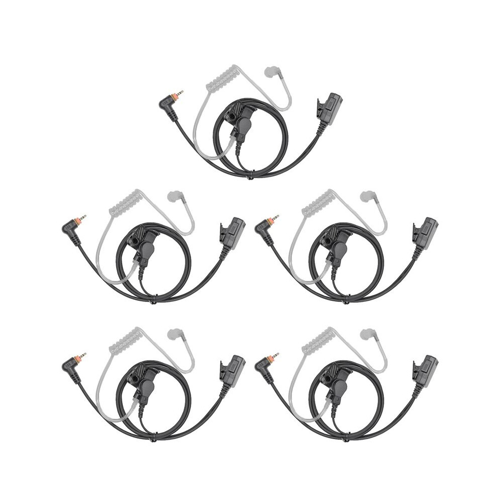 5X Earpiece Headset Mic With Ptt For Radio Sl1m Sl1k Sl1600 Sl300 Sl7500 Sl400 Sl4000 Walkie Talkie Air Acoustic Tube 4713147270231