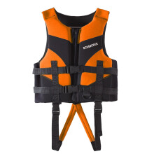 Toddler Swim Vest, Kids Float Jacket for 20-30-40-50 lbs Girls and Boys, Float Swimwear with Duel Adjustable Safety Strap Orange 3-4Years