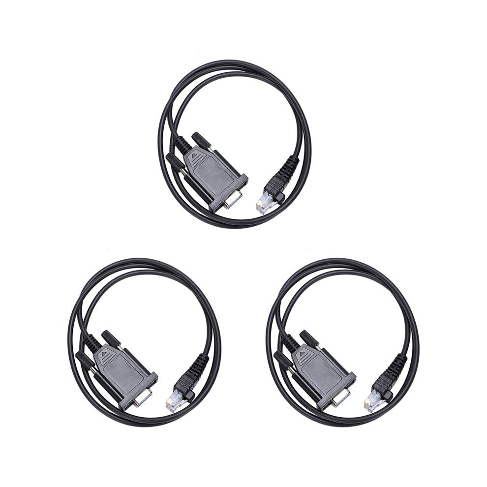 3X Programming Cable For Radius Maxtrac Gm300 M1225 Cdm Cdm1250 Cm200 Cm300 Black 4712536716978