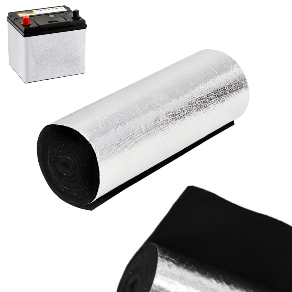 Car Battery Insulation Kit 40.16X7.09x0.12in Portable Heat Insulation Protector Extreme Temperature Battery Protection Cover 1Pack 9028731651323