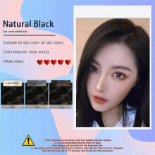 (Natural Black)Pure Plant Hair Dye Do Not Touch The Scalp Hair Products Color Hair Cream Black