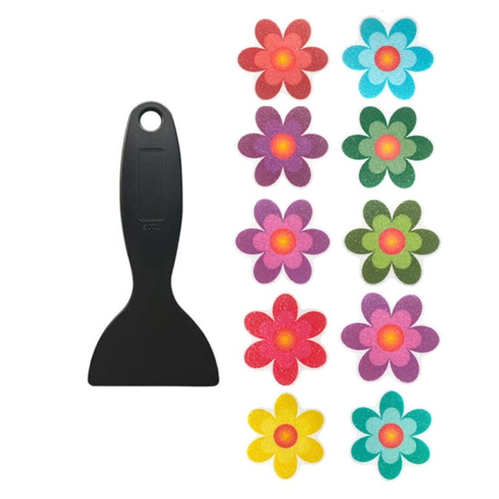 10Pcs Colorful Flower Bath Stickers: Safe, Fun & Non-Slip Bathroom Decor! 9479868947221
