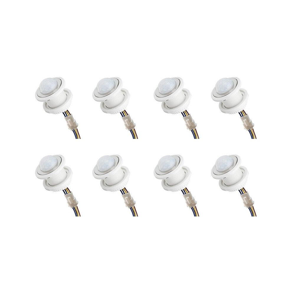 8X Motion Sensor 110-220V Pir Sensor Detection Delay Adjustable Infrared Induction Detector Light 6032093463855