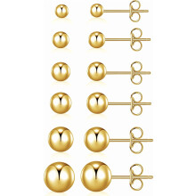 Stainless Steel Stud Earrings for Women – Cubic Zirconia, Hypoallergenic & Waterproof