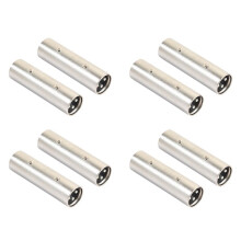 XLR Male to Male Adapter, XLR 3 Pin Male to 3 Pin Male Connector Coupler, Microphone Adapter -8 Pack