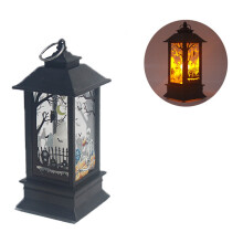 Halloween Lanterns and Decor,15 Inch Decorative Candle Lantern with 78 LED Lights,8 Mode Spooky Decor,C