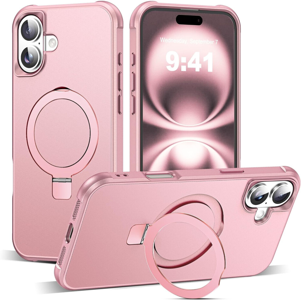 Compatible With Iphone 16 Plus Case Â Military-Grade Translucent, Invisible Magnetic O-Ring Stand, Magsafe-Compatible, 6.7" 9028731745107