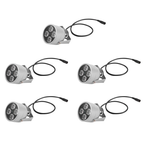 5X 4 Array LEDs Infrared Waterproof Night Vision IR  Light Fill Light  12V for Security Camera