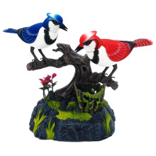 Singing Chirping Birds with Penholder Battery Operated Realistic Bird &