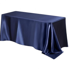 Satin Table Cover Rectangle – Silky Soft, for Wedding, Banquet, Dining Room, Indoor & Outdoor Use