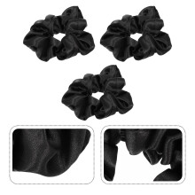 3Pcs Hair Accessories for Women Bun Elastic Ties for School