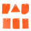 Clay Scrapers, Plastic Orange DIY Tool Clay Scraper Tool, For Soft Clay Clay 1