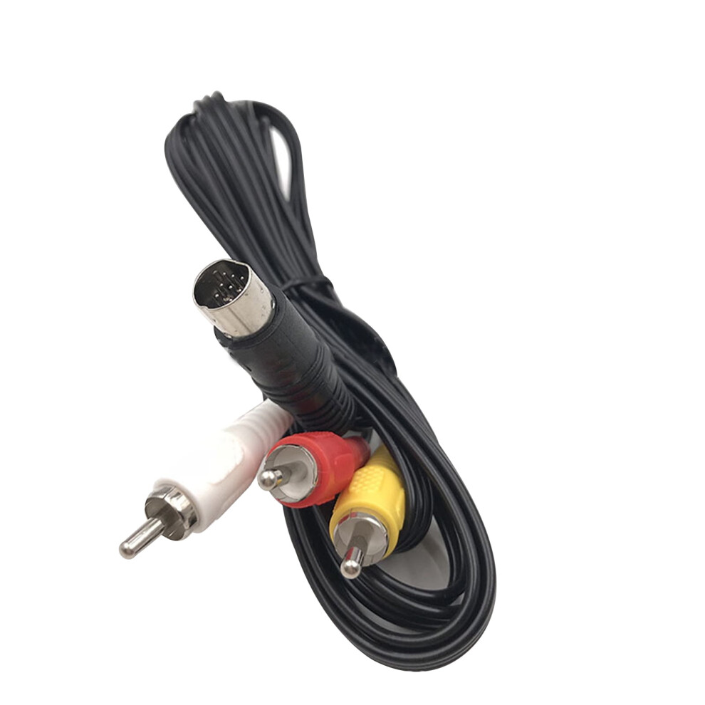 1 X 9-Pin To 3Rca Av Cable, 1.8M 9-Pin 3Rca Audio Video Av Cable Adapter Cord Wire For Sega Genesis 2 3 9028731938721