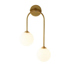 Glass Globe Wall Lamp AC90-240V 2-Light Warm Light