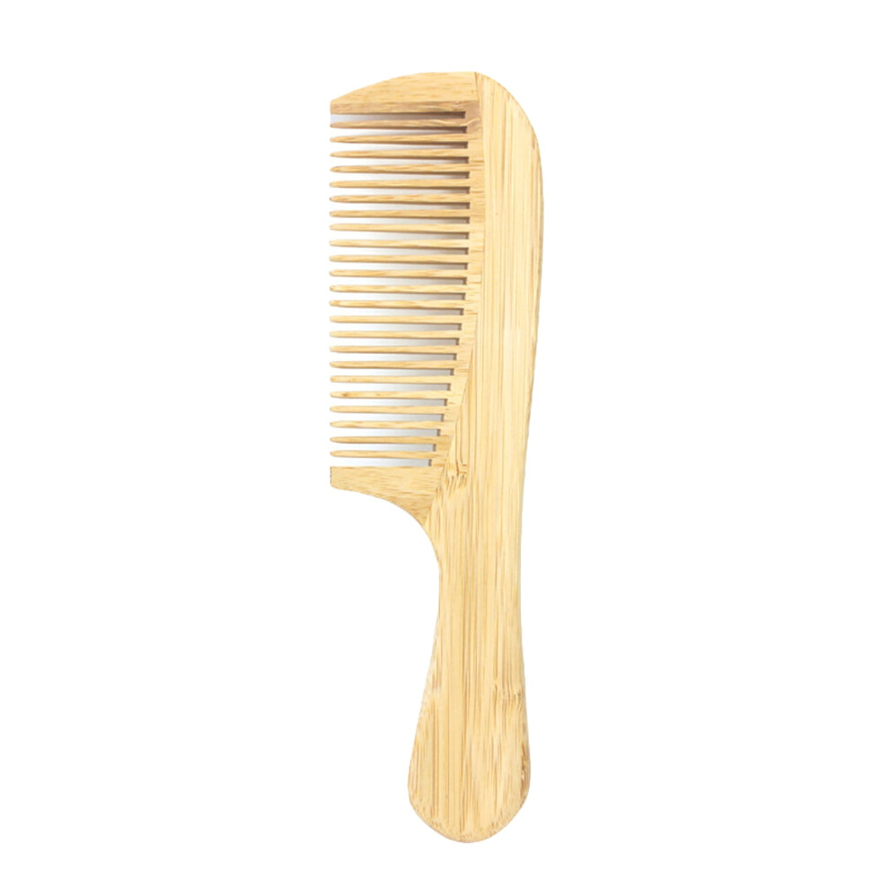 Natural Bamboo Wide-Tooth Hair Comb â Anti-Static Afro Fork Comb for Detangling, Scalp Stimulation & Hair Growth