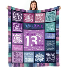 13th Birthday Gifts for Girls – 30"x40" Throw Blanket, Compatible with Teens