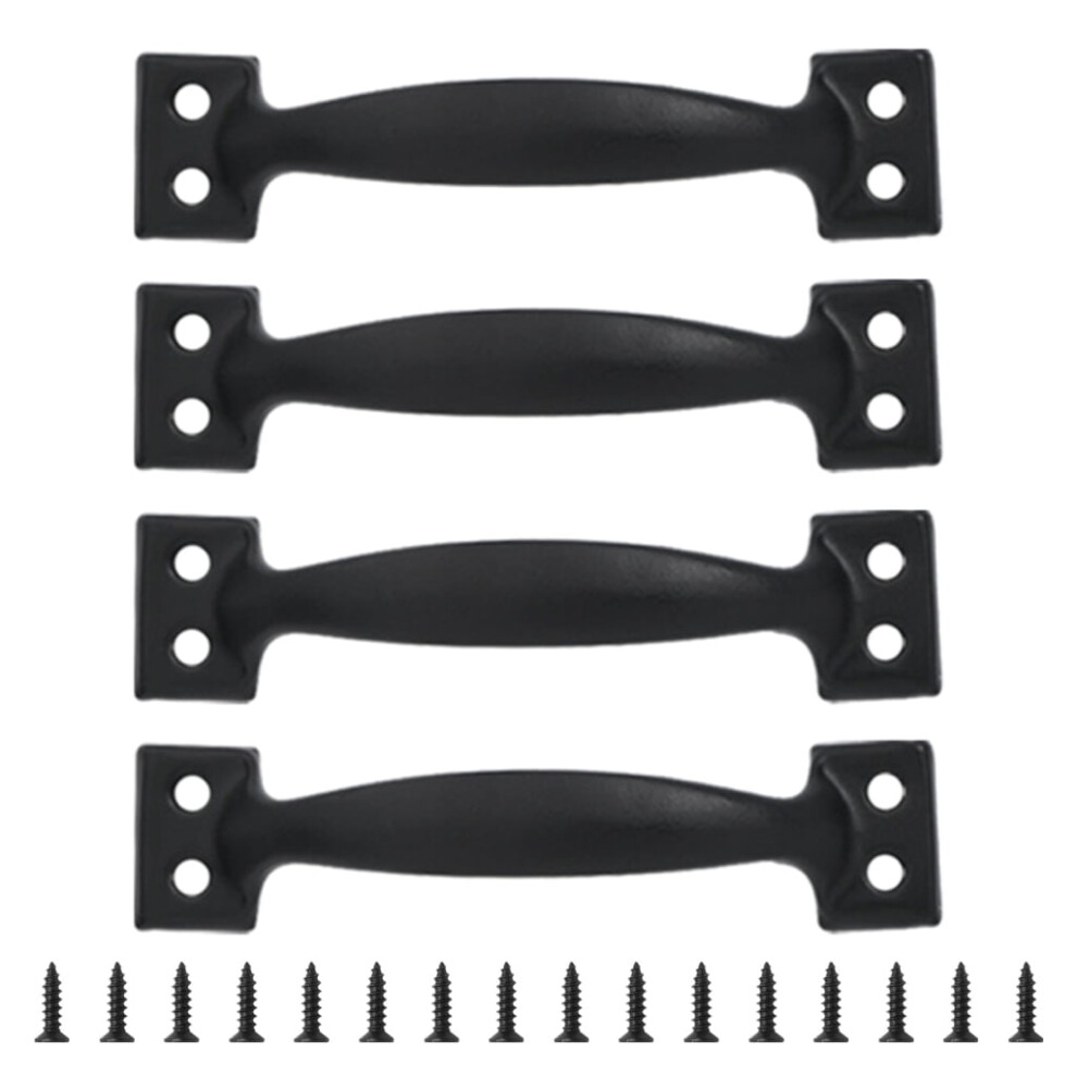 Pack Of 4 Gate Handles Bows-Shaped Garage Door Handle Metal Pulls For Wardrobes Cupboards And Fences Furniture Knob 9479868943063
