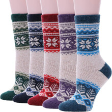 Chaussettes en laine mérinos pour femmes, chaudes et épaisses, idéales pour la randonnée, l'hiver et les bottes. Chaussettes de travail