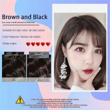 (Brown black)Pure Plant Hair Dye Do Not Touch The Scalp Hair Products Color Hair Cream Black