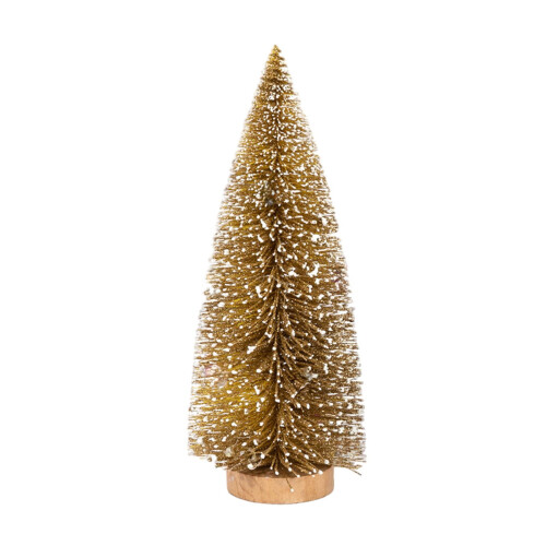 Gold Christmas Tree Desktop Decoration Plastic 25x5x5 cm
