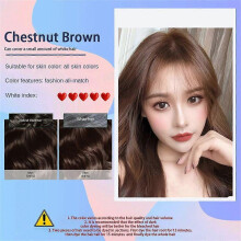 (Chestnut brown)Pure Plant Hair Dye Do Not Touch The Scalp Hair Products Color Hair Cream Black