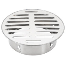 1pc Stainless Steel Floor Drain 50-110mm Plug-in Garden Outdoor Circular Rooftop Floor Drain Exhaust Pipe Ends Bathroom Fixture