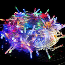 Morttic 3-Pack 33ft 100 LED String Lights, 8 Modes, Multicolor, for Home/Party/Wedding/Garden/Xmas Tree – Compatible with Standard Outlets