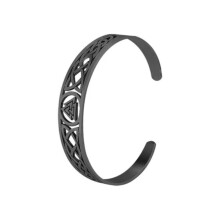 Bracelet manchette vintage pour homme en argent, thaï, fait main, torsadé, cadeau pour homme - n 9