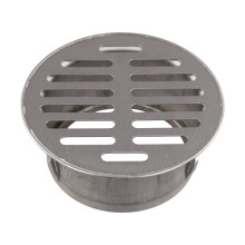 1pc Stainless Steel Floor Drain 50-110mm Plug-in Garden Outdoor Circular Rooftop Floor Drain Exhaust Pipe Ends Bathroom Fixture