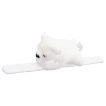 Stuffed Animal Slap Band Cartoon Design White 1Pack 11.2x2.8in