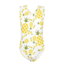 Pineapple Fruit Swimwear for Kids Girls 3-4 Years Elastic Sleeveless Swimsuit One Piece for Girls Quick Dry Tank Top Activewear for Beach