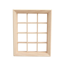 Dollhouse Window 1/12 12 Pane Window Frame Model for Photo Props Living Room