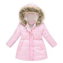 Bjutir Girls Winter Long Sleeve Hooded Coat Baby Kids Thick Warm Windproof Coat Outwear Jacket Clothes