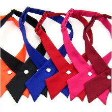Women's Solid Bow Ties for Wedding Party Work Business 6 PCS