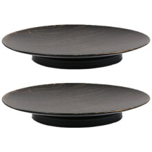 Conjunto de 2 Castiçais de Ferro com Base de Metal para Velas