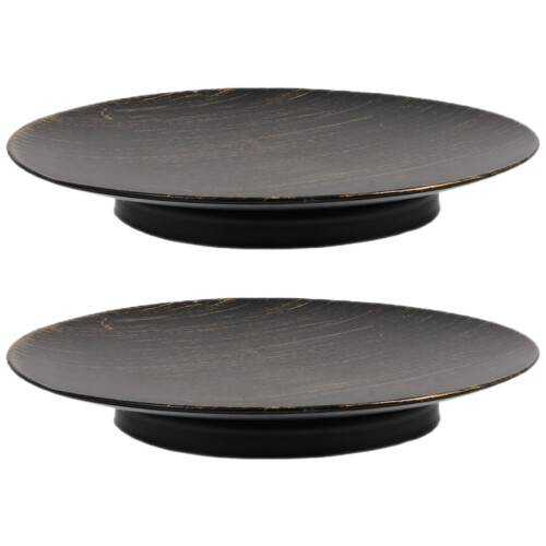 Conjunto de 2 Castiçais de Ferro com Base de Metal para Velas