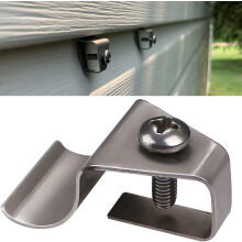 (10 Pack) Vinyl Siding Clips Hooks No-Hole Needed Outdoor Siding Screws Hanger for Mount Home Security Camera