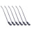 6 Pcs/Pack Stainless Straw Steel Straws Snow Cone Spoon 1