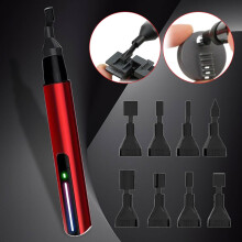 Mini Reciprocating Sander USB Charging | 3-Speed Detail Polisher w/ 8 Heads | 100-Min Battery | Portable & Ergonomic | Compatible with USB-C