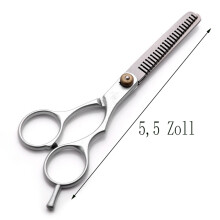 Professionele kappersschaar, precisiebladen van Japans roestvrij staal voor perfecte coupes en texturen, offset handgreep met bamboe design voor