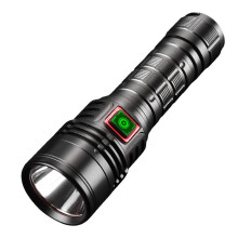 Neue, leistungsstarke Taschenlampe mit USB-Ladefunktion, Mini-Taschenlampe mit großer Reichweite aus Aluminiumlegierung, regensicher, gute