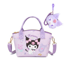 Mini crossbody kabelka s roztomilým králikom z fialovej syntetickej kože