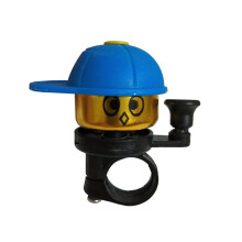 Campainha de bicicleta infantil, estilo sirene, mini campainhas, acessório esportivo para crianças ao ar livre (azul)