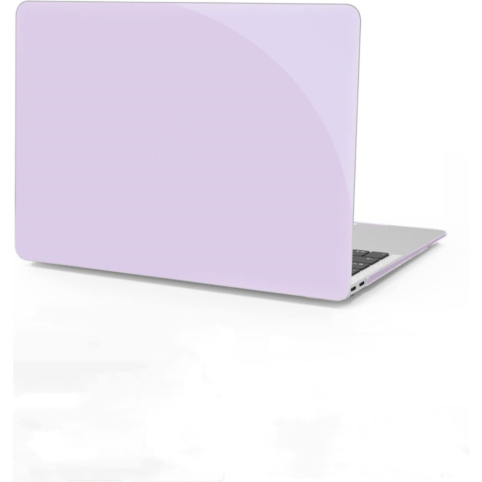 Compatible With Macbook Air 13" (2018-2022, M1, A2337/A2179/A1932) Hard Shell Case With Touch Id Purple 9028731026046