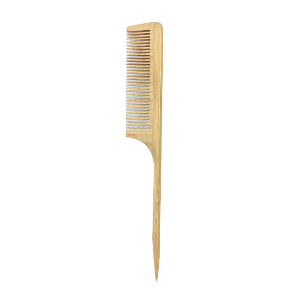 Unisex Natural Bamboo Wide-Tooth Hair Comb Â Anti-Static Afro Fork Comb For Detangling, Scalp Stimulation & Hair Growth