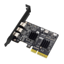 CY PCI-E Express4x & Mini DisplayPort 1.4-ingang naar dubbele 10 Gbps USB 3.1 Type-C USB-C & 4K 60Hz-uitgang Desktop grafische